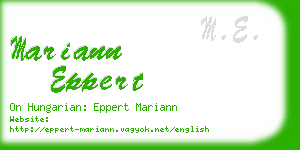 mariann eppert business card